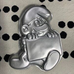 Vintage 1983 Wilton Smurf Cake Pan 502-4033 Party Retro Birthday Baking Mold